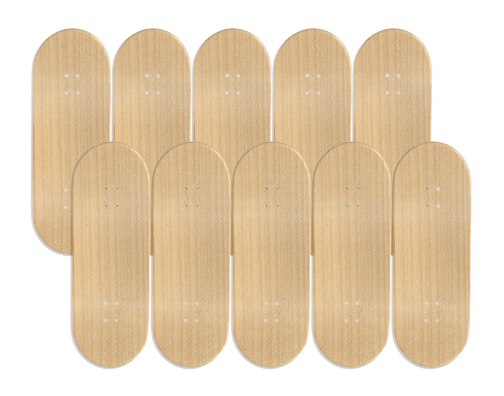 Teak Tuning 10pk Maker Series Maple Wooden Fingerboard Deck, "Unbranded" - 32mm x 97mm