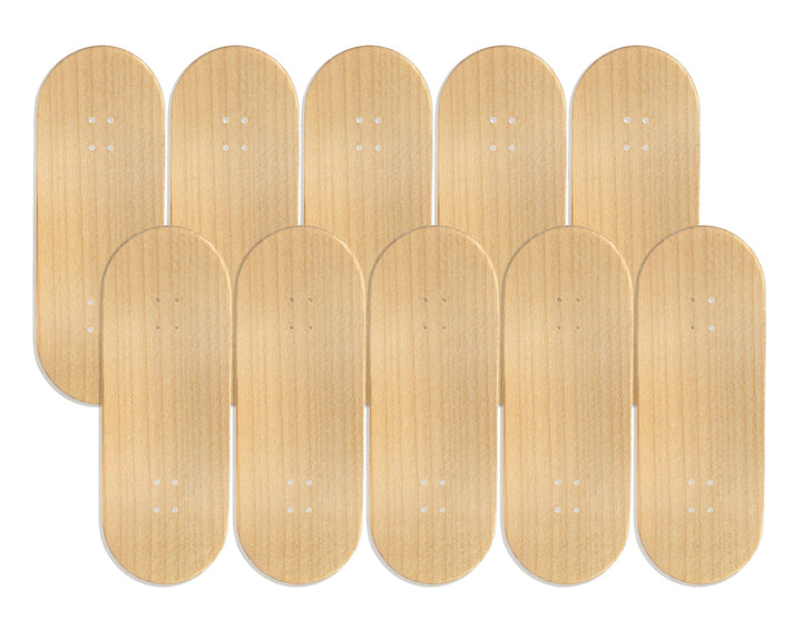 Teak Tuning 10pk Maker Series Maple Wooden Fingerboard Deck, "Unbranded" - 34mm x 97mm