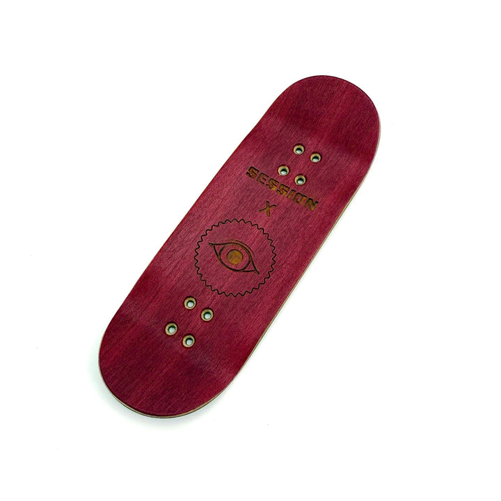 Session Fingerboards SESSION x TUIBZ Collab Decks - BROKEN (Maroon) - 32mm OR 34mm