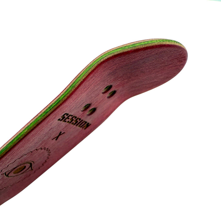 Session Fingerboards SESSION x TUIBZ Collab Decks - BROKEN (Maroon) - 32mm OR 34mm