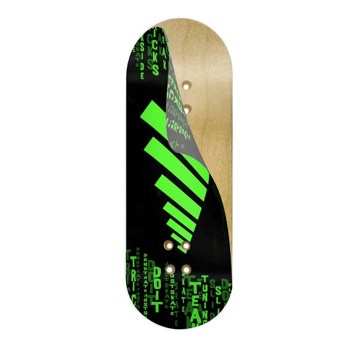 Teak Tuning "Code Rain" WellVentions Collaboration Deck Graphic Wrap - Designed by Wyatt (age 16) - 35mm x 110mm