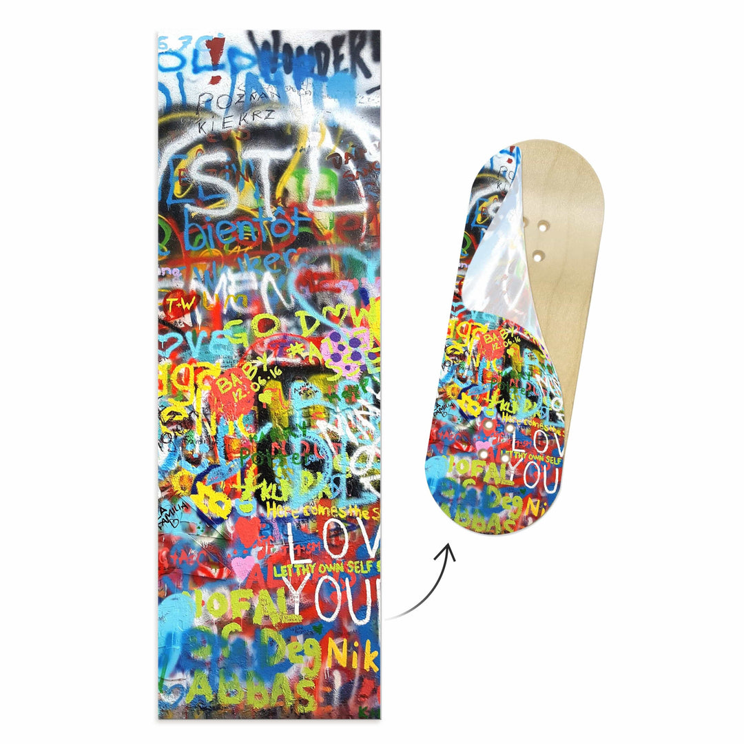 Teak Tuning "Graffiti Wall" Deck Graphic Wrap - 35mm x 110mm