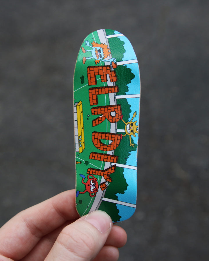Teak Tuning East Little Rock DIY Fundraiser Fingerboard Deck - Carlsbad Cruiser - Limited Edition Graphic Fingerboard Deck Carlsbad Cruiser Deck