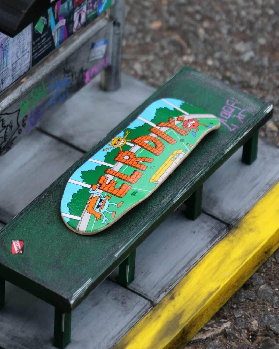 Teak Tuning East Little Rock DIY Fundraiser Fingerboard Deck - Carlsbad Cruiser - Limited Edition Graphic Fingerboard Deck Carlsbad Cruiser Deck