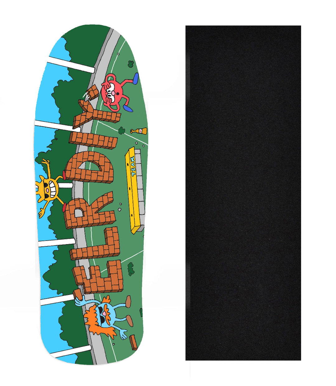 Teak Tuning East Little Rock DIY Fundraiser Fingerboard Deck - Carlsbad Cruiser - Limited Edition Graphic Fingerboard Deck Carlsbad Cruiser Deck