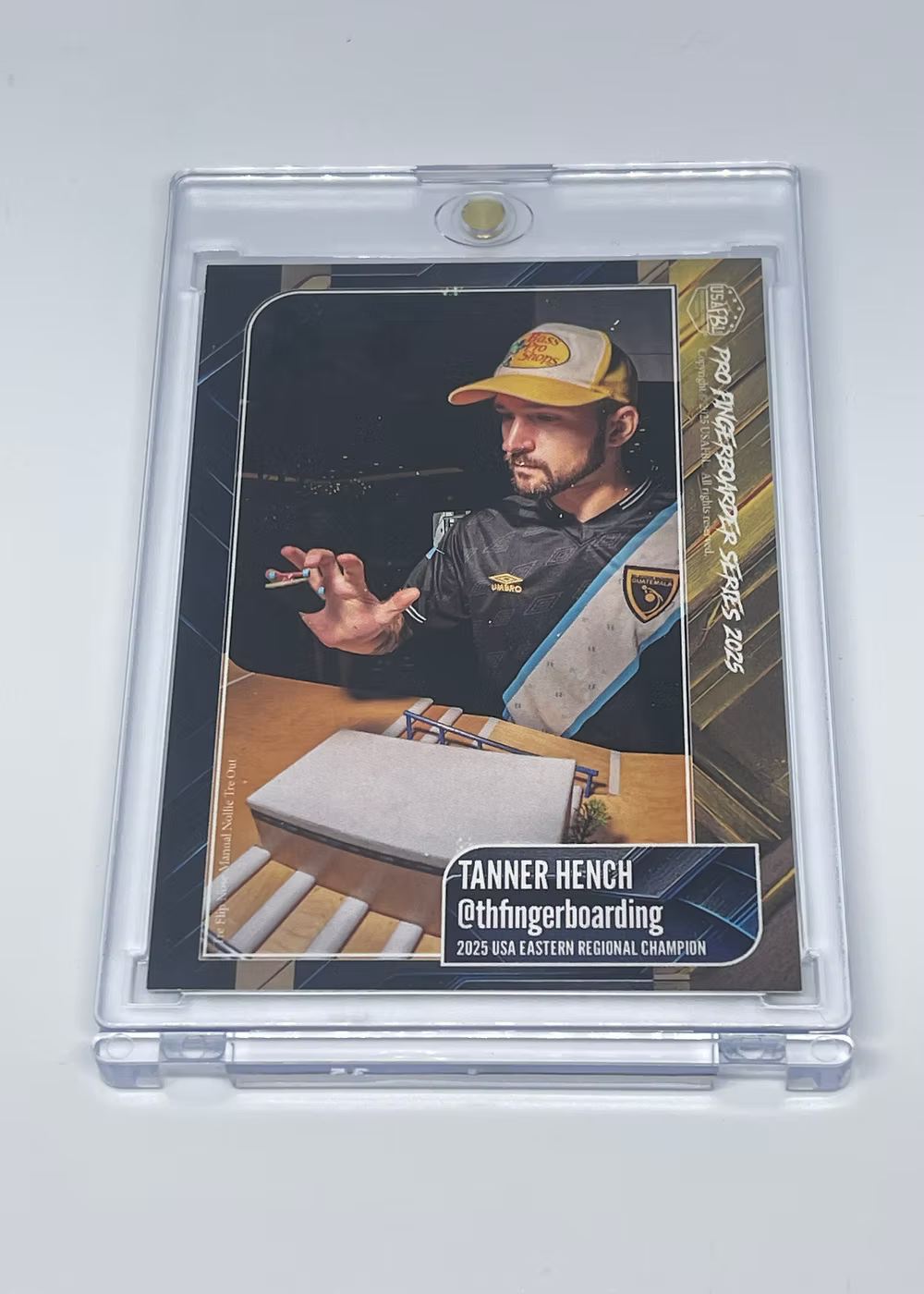 USAFBL USAFBL 2025 Pro Fingerboard Trading Cards - Individual Collector Cards in Cases Tanner Hench