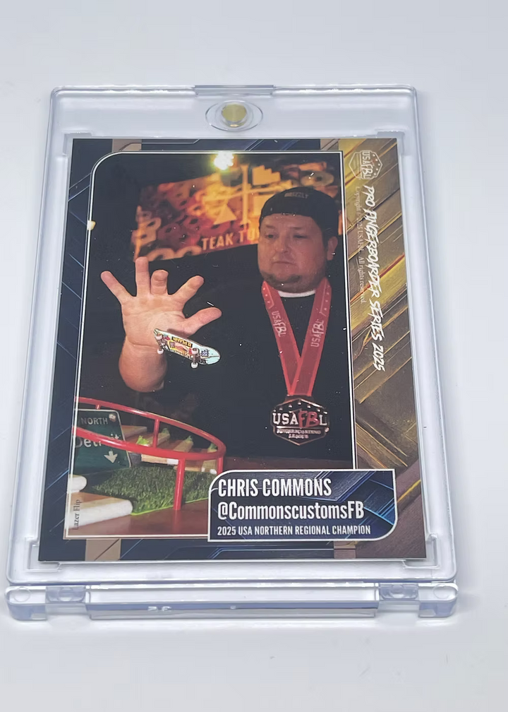 USAFBL 2025 Pro Fingerboard Trading Cards - Individual Collector Cards in Cases