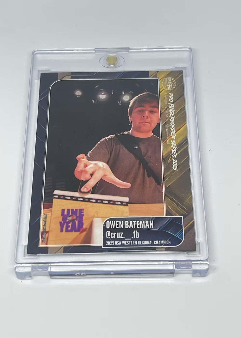 USAFBL 2025 Pro Fingerboard Trading Cards - Individual Collector Cards in Cases