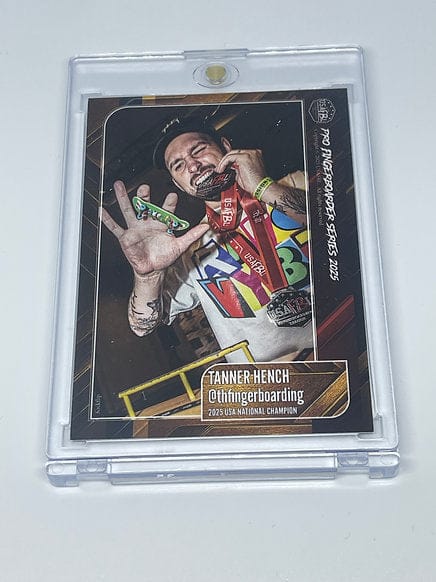 USAFBL USAFBL 2025 Pro Fingerboard Trading Cards - Individual Collector Cards in Cases Tanner Hench - Nationals