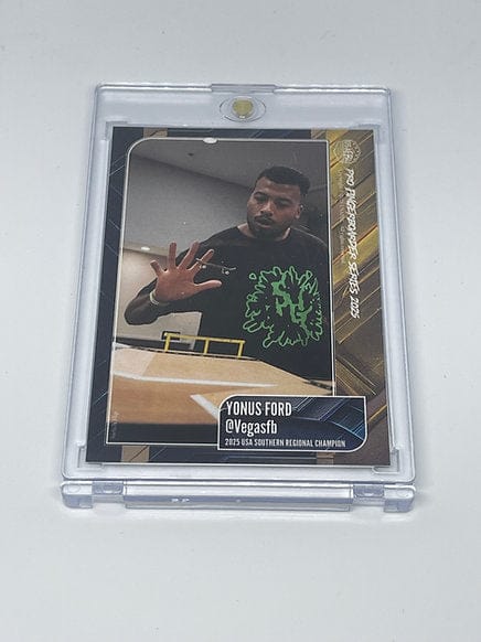USAFBL USAFBL 2025 Pro Fingerboard Trading Cards - Individual Collector Cards in Cases Yonus Ford