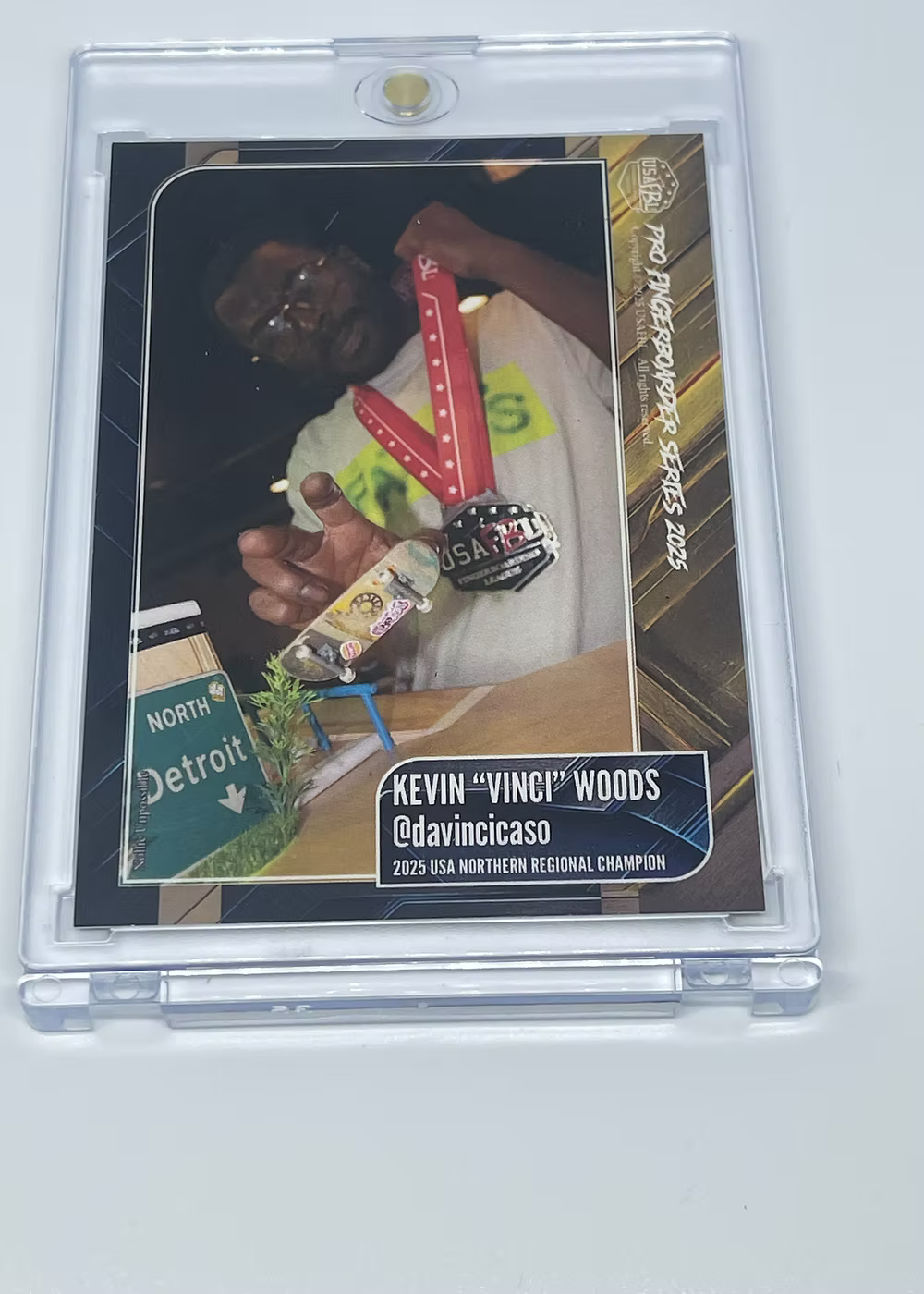 USAFBL 2025 Pro Fingerboard Trading Cards - Individual Collector Cards in Cases