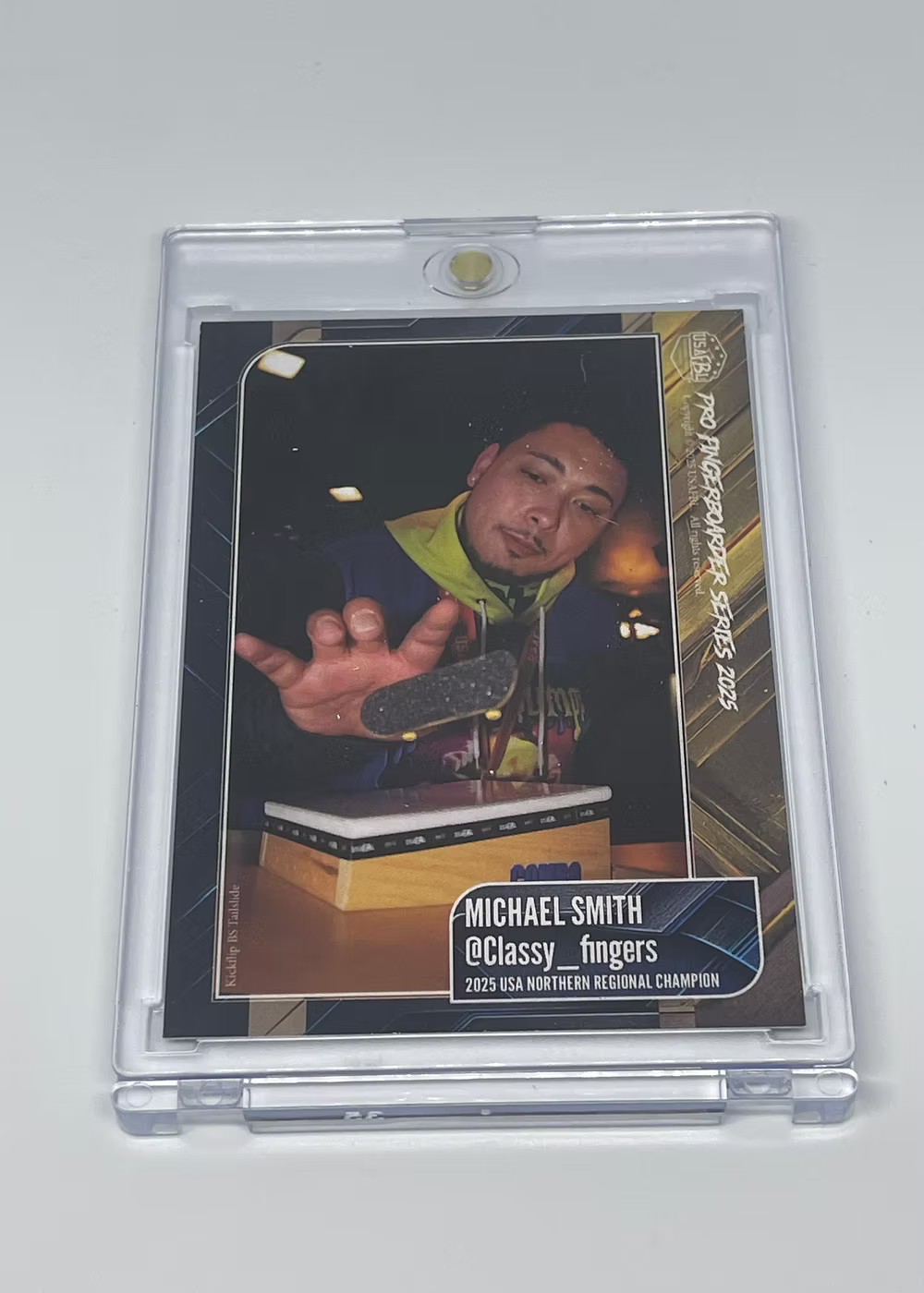 USAFBL USAFBL 2025 Pro Fingerboard Trading Cards - Individual Collector Cards in Cases Michael Smith