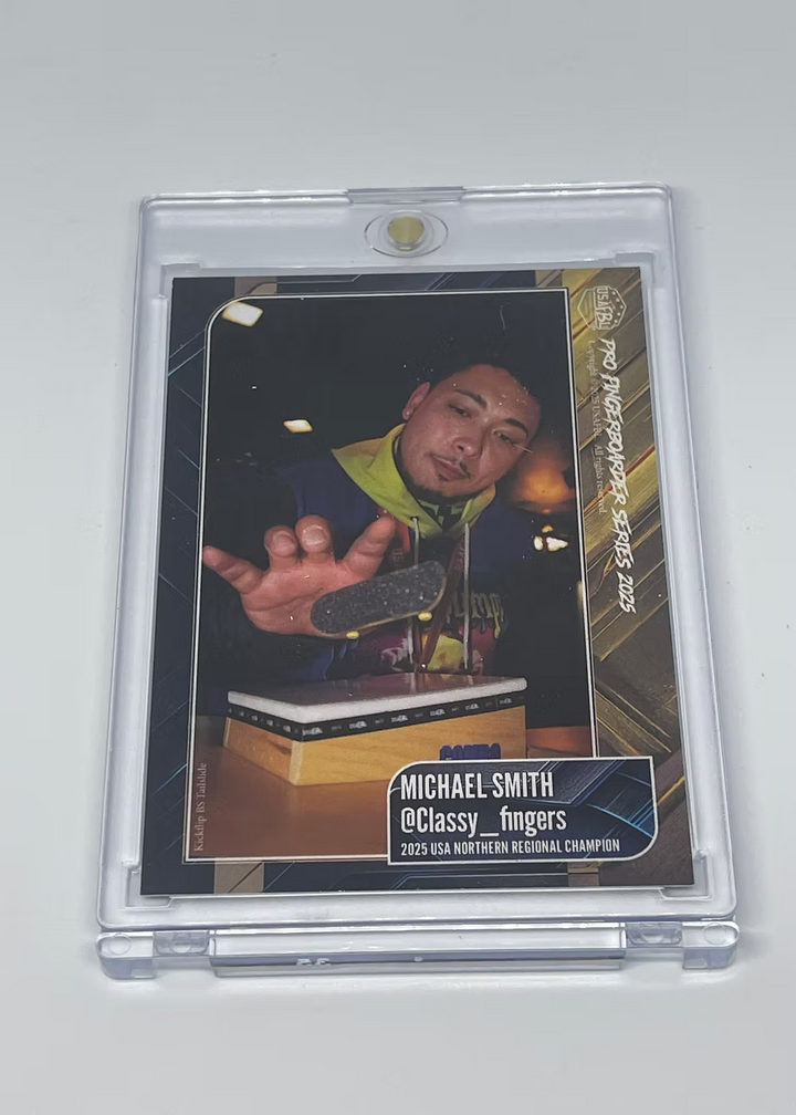 USAFBL USAFBL 2025 Pro Fingerboard Trading Cards - Individual Collector Cards in Cases Michael Smith