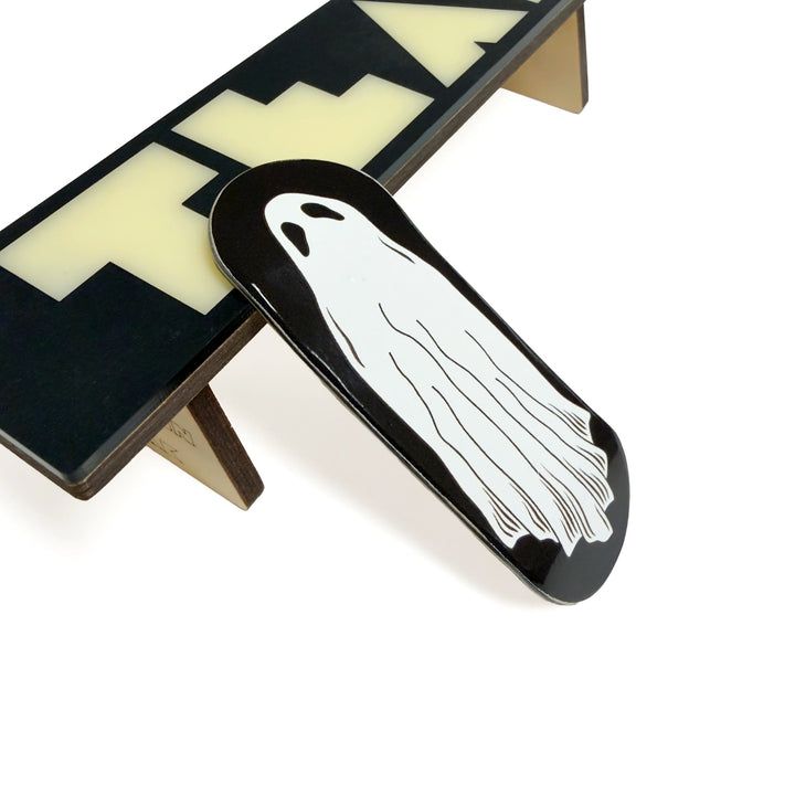 Teak Tuning Flow Series Wooden Fingerboard Deck - "Ghost" Halloween Limited Edition Graphic