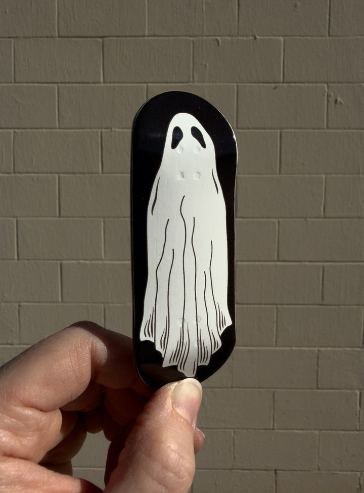 Teak Tuning Flow Series Wooden Fingerboard Deck - "Ghost" Halloween Limited Edition Graphic