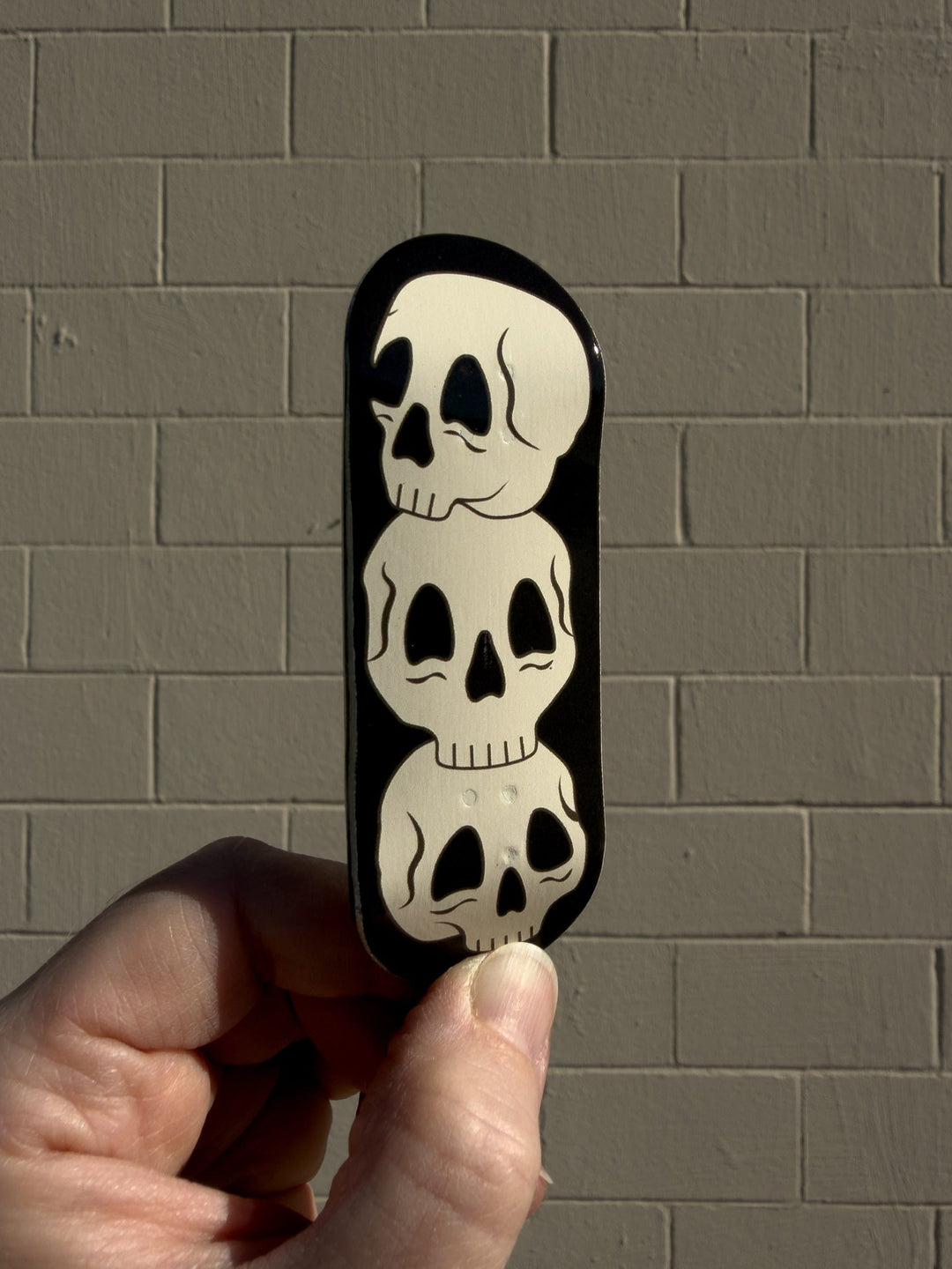 Teak Tuning Flow Series Wooden Fingerboard Deck - "Skulls" Halloween Limited Edition Graphic