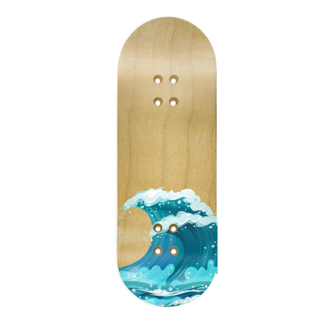 Teak Tuning "Waves" Teak Team Rider Collaboration Deck Graphic Wrap - 35mm x 110mm (Transparent Background)