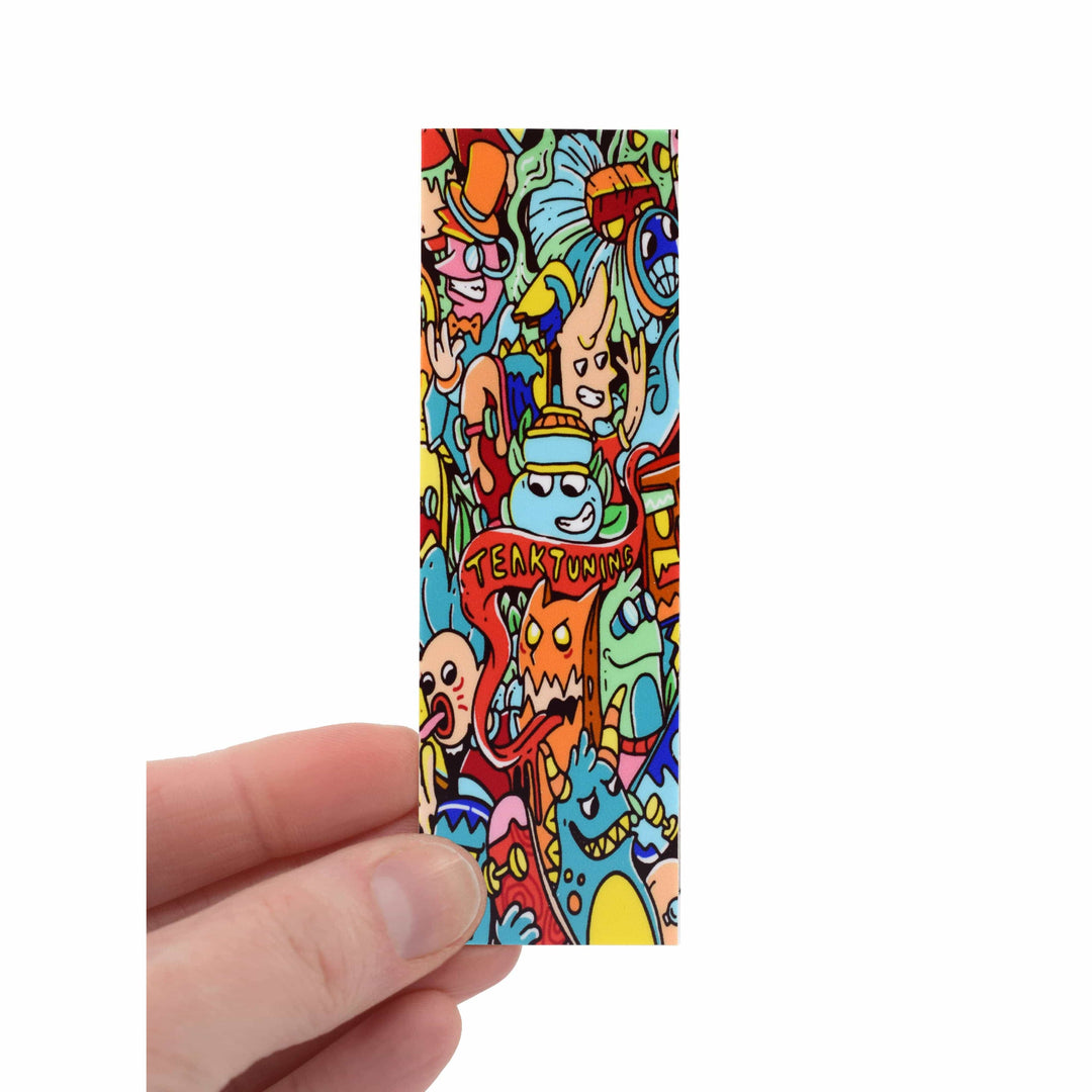 Teak Tuning "Bubble Bushings & Monsters" Deck Graphic Wrap - 35mm x 110mm