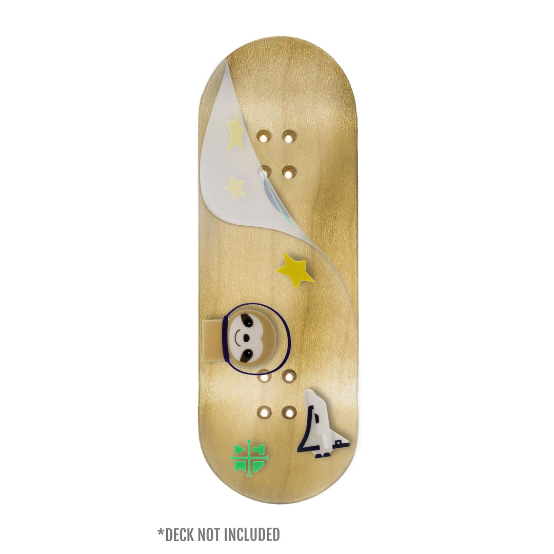 Teak Tuning "Sloth in Space" Deck Graphic Wrap (Transparent Background) - 35mm x 110mm