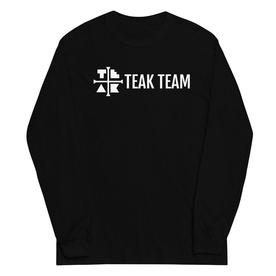 Teak Tuning Pro Fingerboards Teak Team Long Sleeve Shirt - Teak Team Merch Black / S