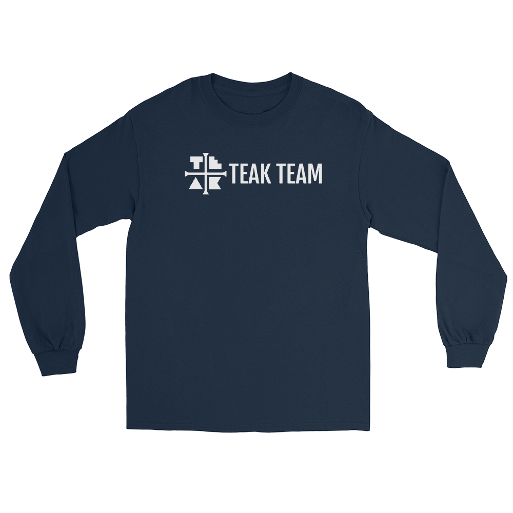 Teak Tuning Pro Fingerboards Teak Team Long Sleeve Shirt - Teak Team Merch Navy / S