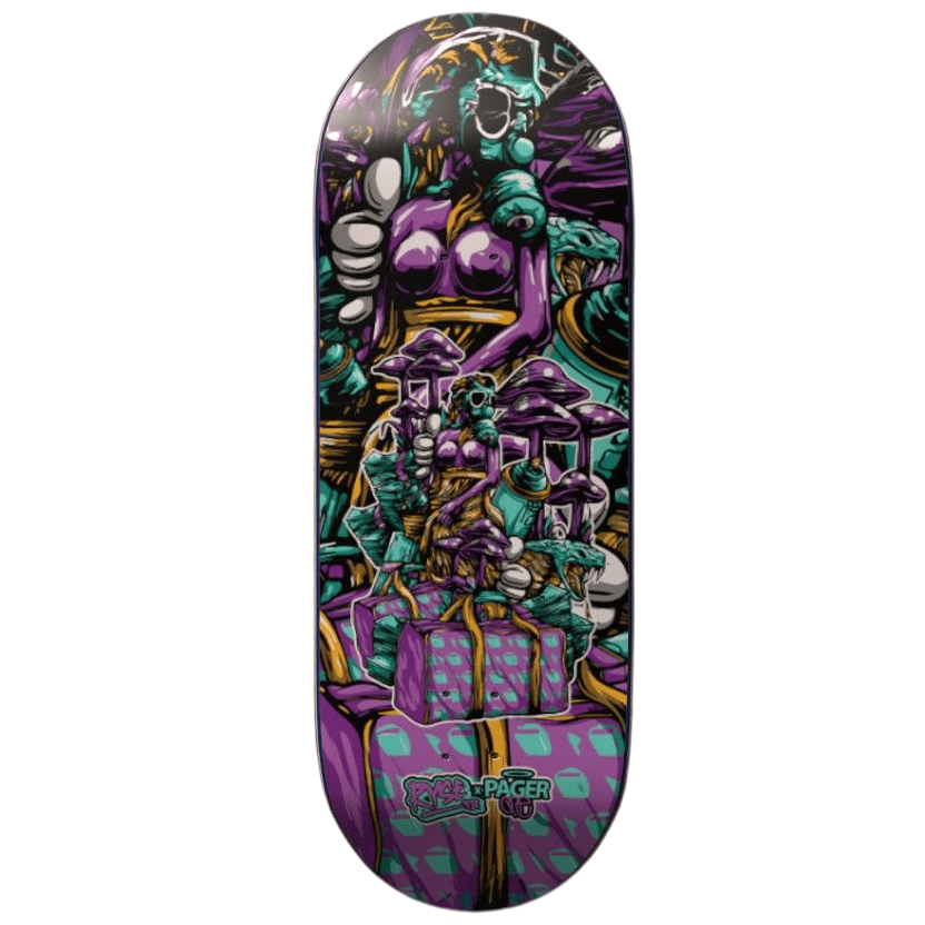 Ryse Fingerboards 32mm Ryse Fingerboard Deck - "Mushroom Box" Graphic