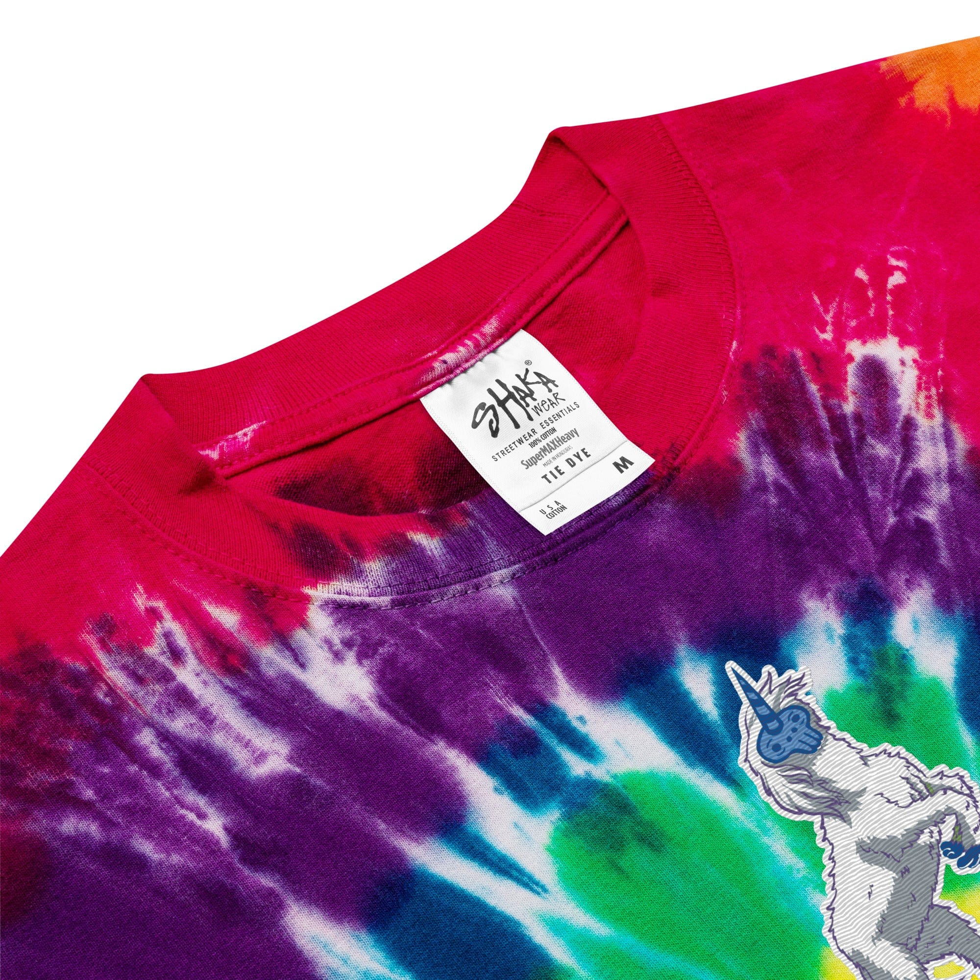 Embroidered Yeticorn Oversized Tie-Dye T-Shirt – Teak Tuning Pro