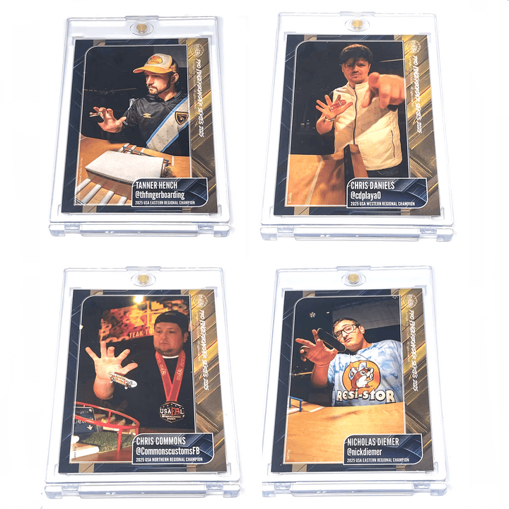 USAFBL USAFBL 2025 Pro Fingerboard Trading Cards - Individual Collector Cards in Cases