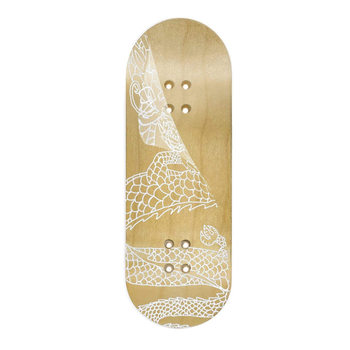 Teak Tuning "White Dragon Born" WellVentions Collaboration Deck Graphic Wrap - Designed by Christian - 35mm x 110mm (Transparent Background)