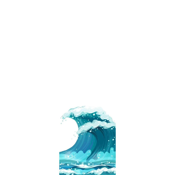 Teak Tuning "Waves" Teak Team Rider Collaboration Deck Graphic Wrap - 35mm x 110mm (Transparent Background)