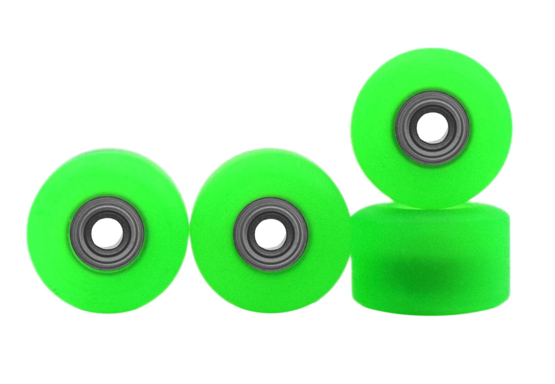 Teak Tuning Apex New Street Wheels, "Flo Glo Green" - 61D - ABEC-9 Bearings