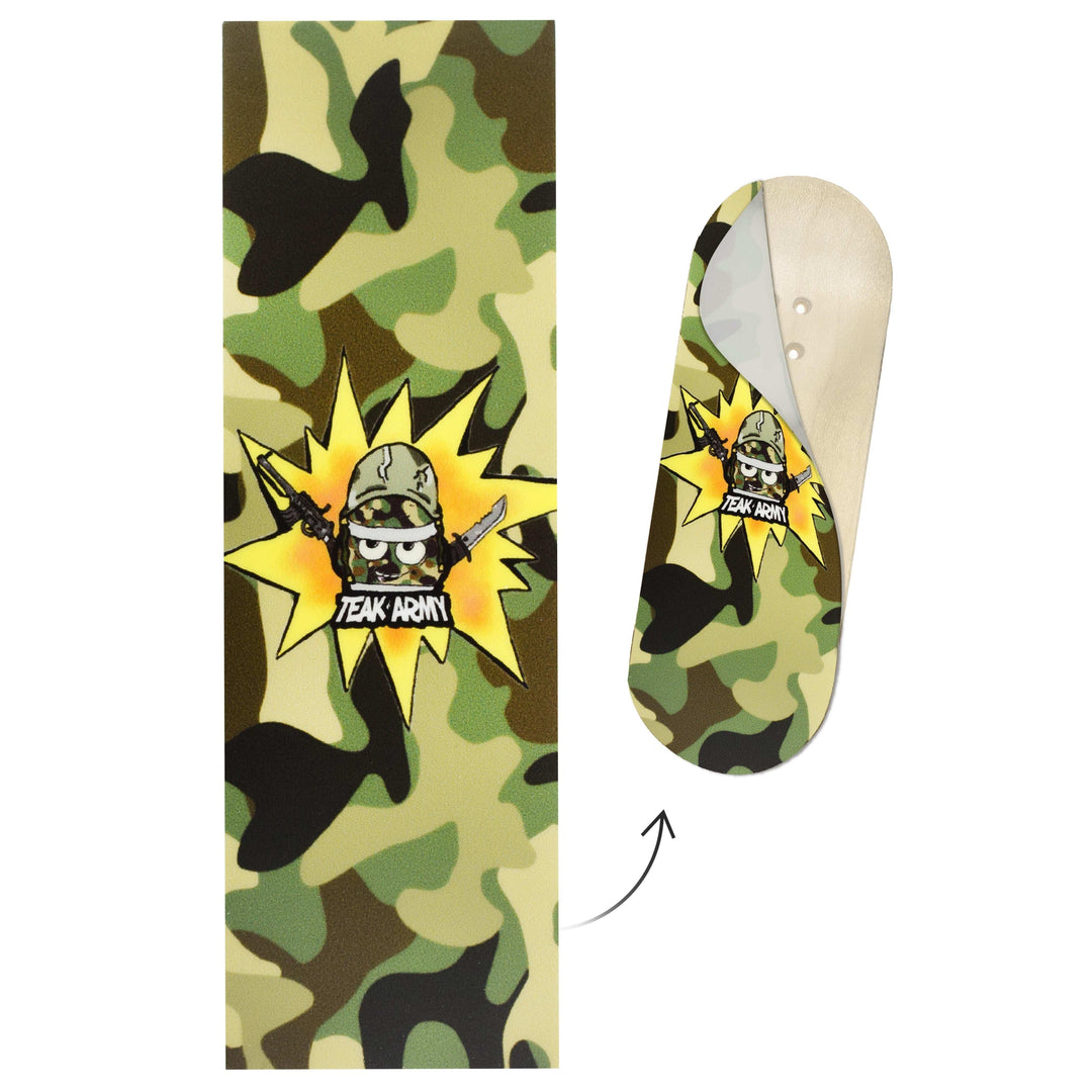 Teak Tuning "Teak Army Camo" Deck Graphic Wrap - 35mm x 110mm