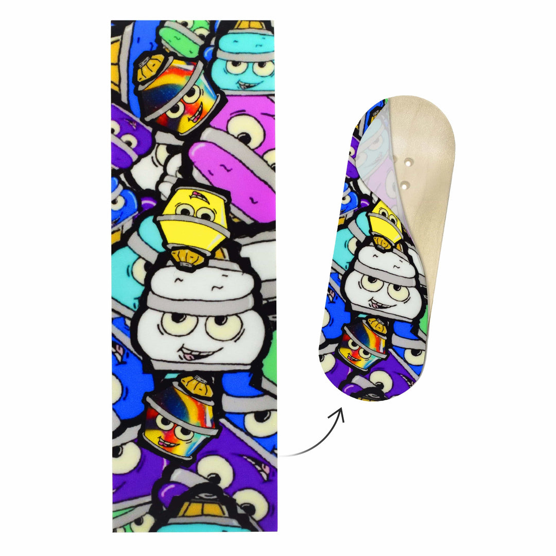 Teak Tuning "Bubble Bushing Collage" Deck Graphic Wrap - 35mm x 110mm