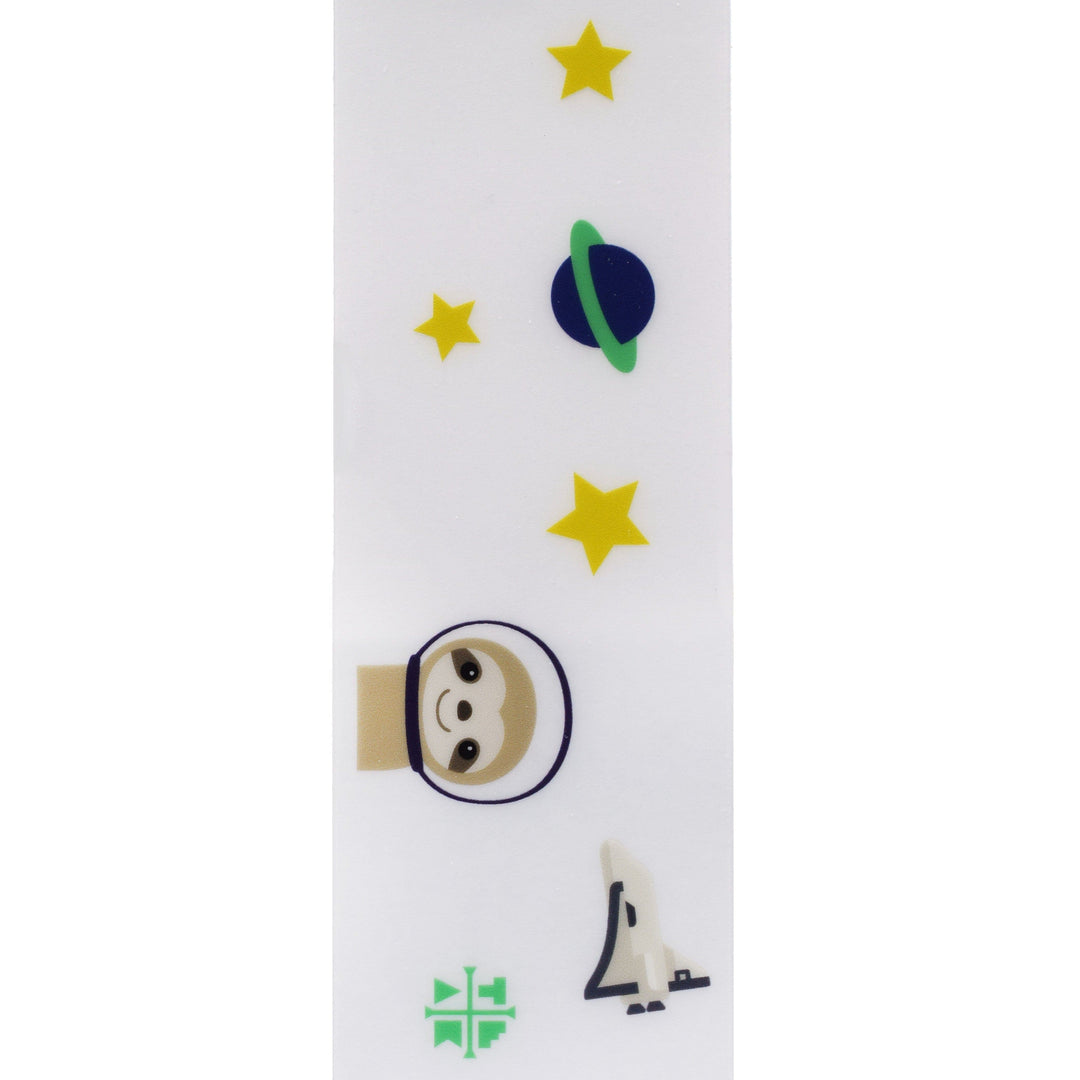 Teak Tuning "Sloth in Space" Deck Graphic Wrap (Transparent Background) - 35mm x 110mm