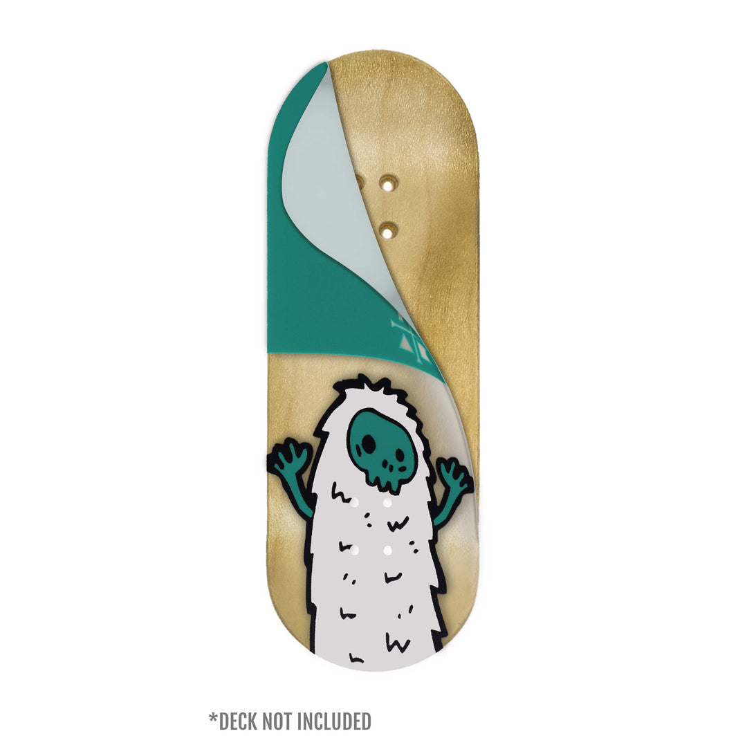 Teak Tuning "Teal Yeti" Deck Graphic Wrap (Transparent Background) - 35mm x 110mm