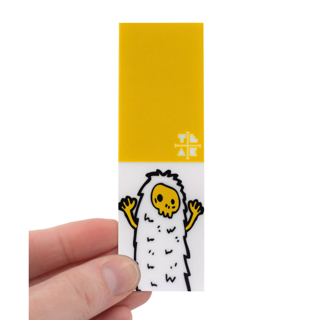 Teak Tuning "Yellow Yeti" Deck Graphic Wrap (Transparent Background) - 35mm x 110mm