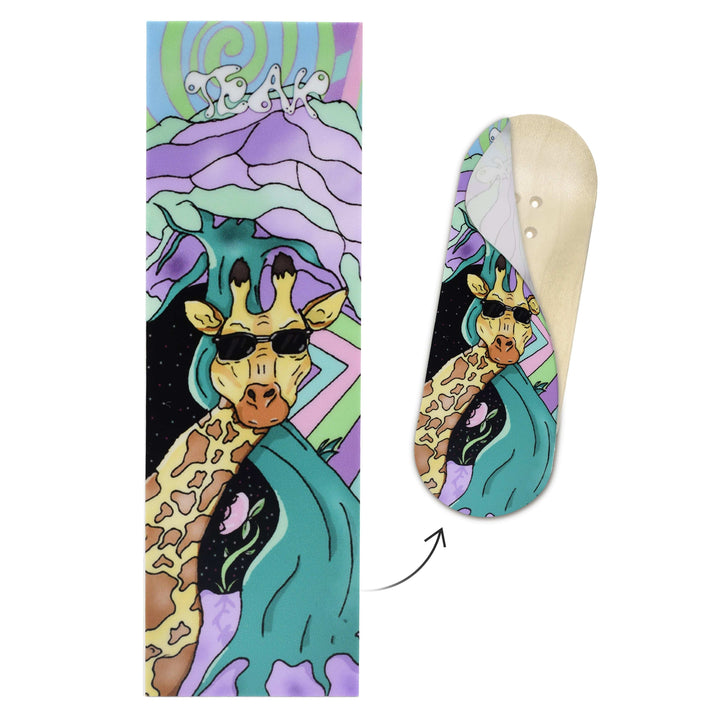Teak Tuning "Graffiti Giraffe" Deck Graphic Wrap - 35mm x 110mm