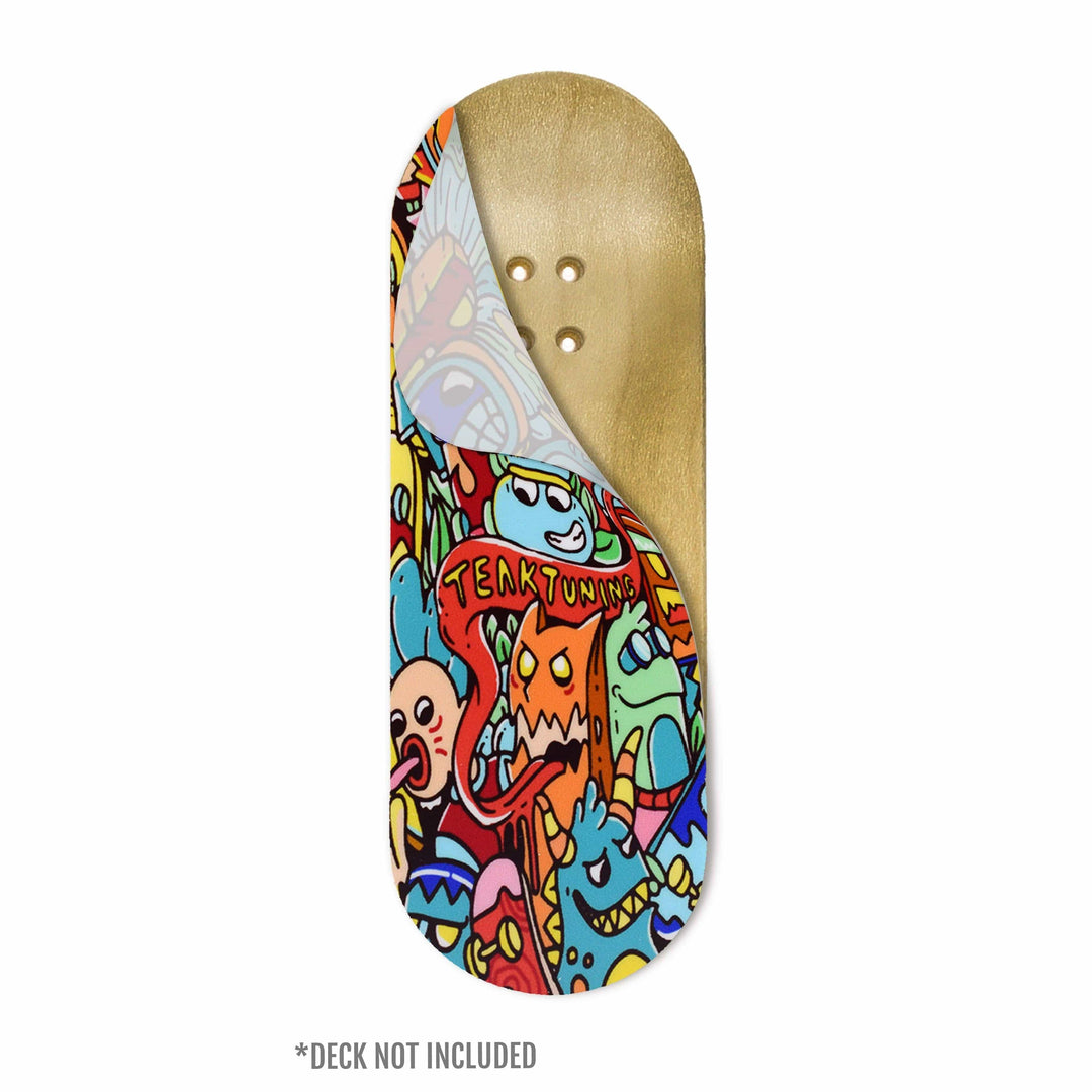 Teak Tuning "Bubble Bushings & Monsters" Deck Graphic Wrap - 35mm x 110mm