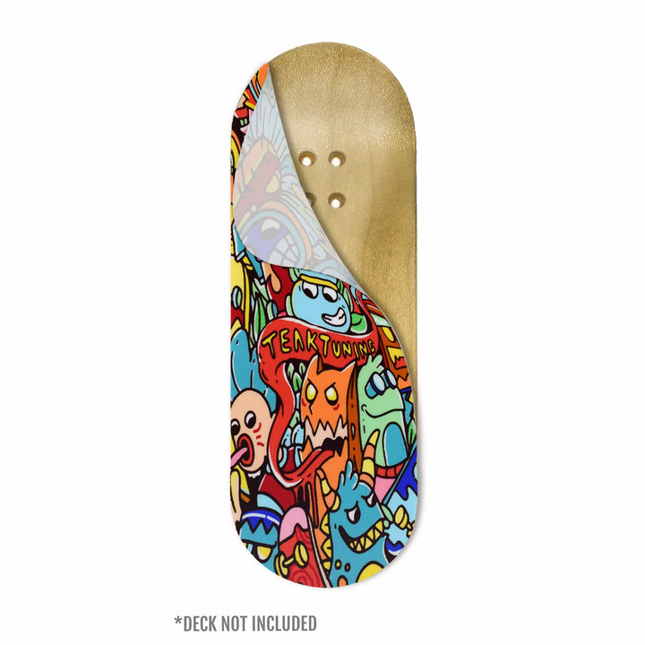 Teak Tuning "Bubble Bushings & Monsters" Deck Graphic Wrap - 35mm x 110mm