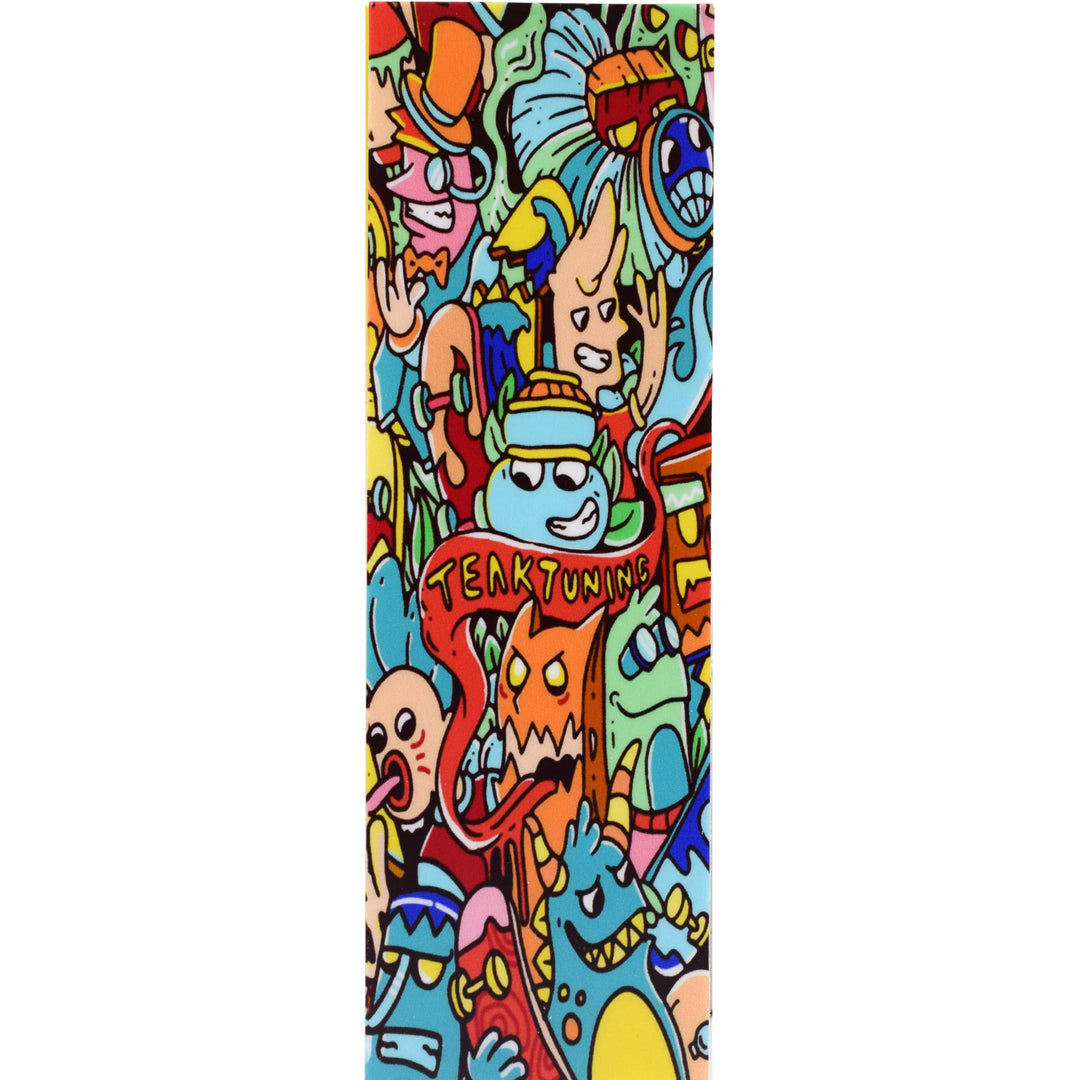 Teak Tuning "Bubble Bushings & Monsters" Deck Graphic Wrap - 35mm x 110mm