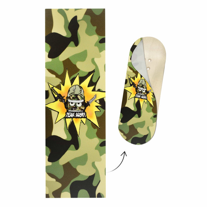 Teak Tuning "Teak Army Camo" Deck Graphic Wrap - 35mm x 110mm