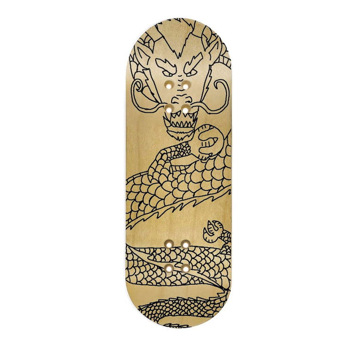 Teak Tuning "Black Dragon Born" WellVentions Collaboration Deck Graphic Wrap - Designed by Christian - 35mm x 110mm (Transparent Background)