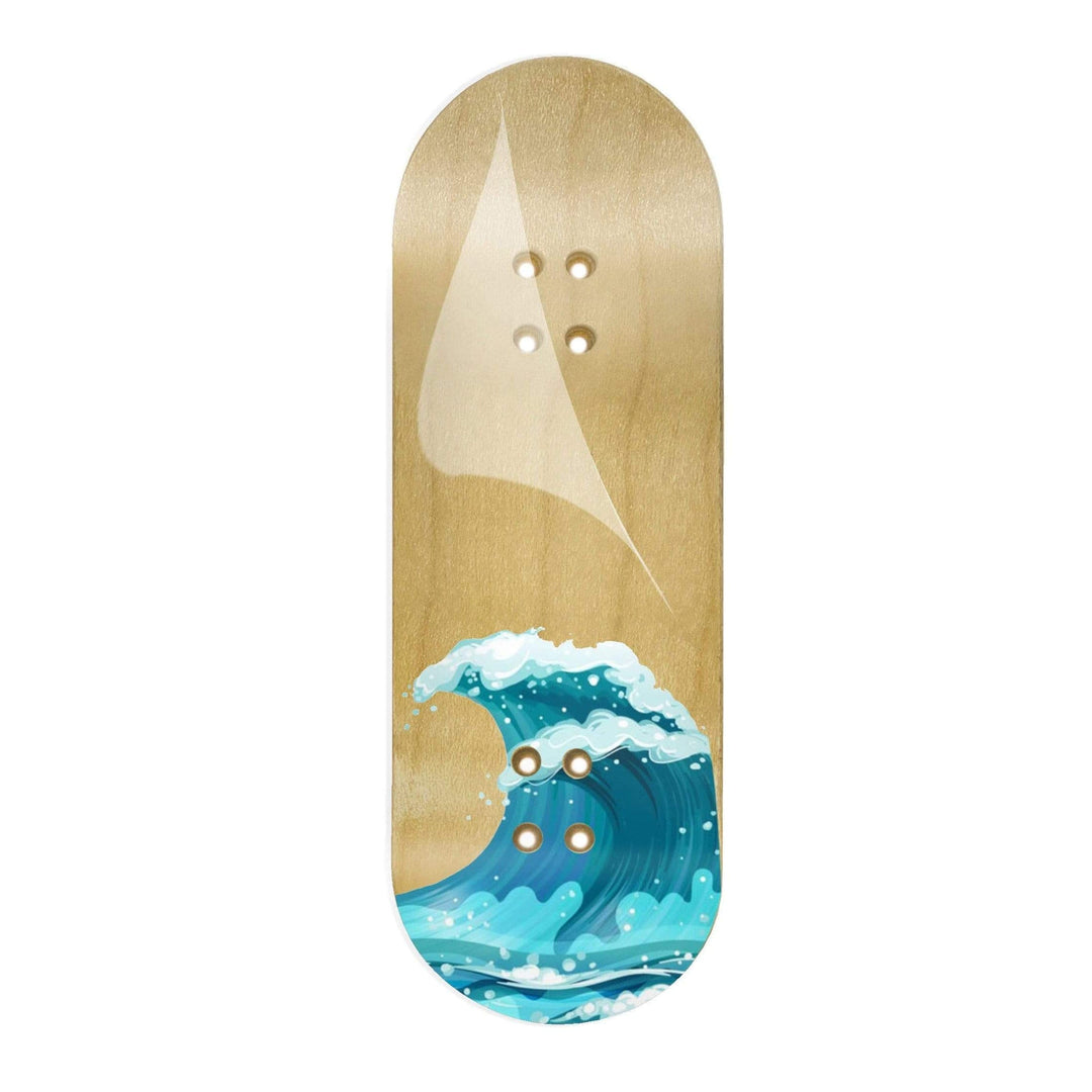 Teak Tuning "Waves" Teak Team Rider Collaboration Deck Graphic Wrap - 35mm x 110mm (Transparent Background)