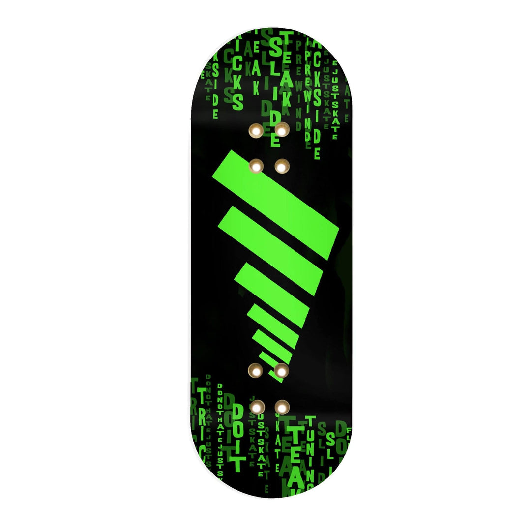 Teak Tuning "Code Rain" WellVentions Collaboration Deck Graphic Wrap - Designed by Wyatt (age 16) - 35mm x 110mm