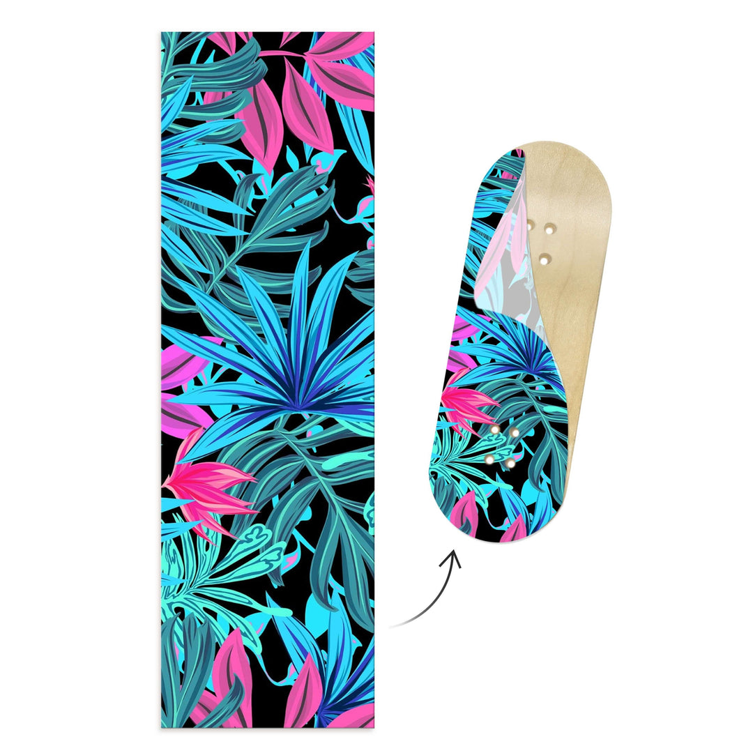 Teak Tuning Limited Edition "Vibrant Leaves" Deck Graphic Wrap - 35mm x 110mm