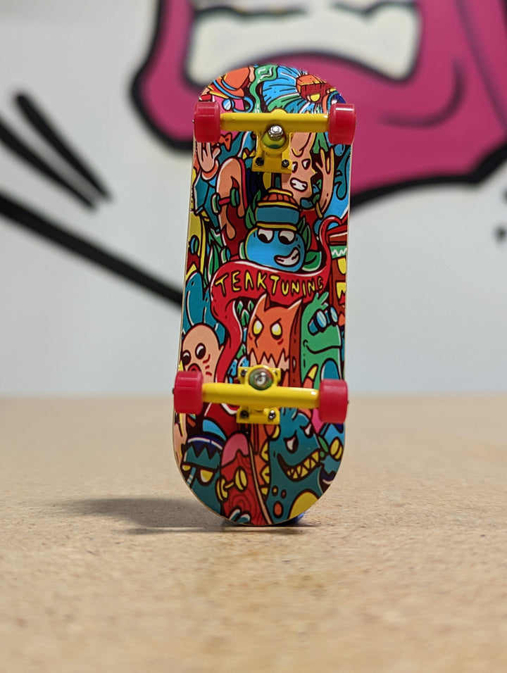 Teak Tuning 32mm Heat Transfer Graphic Complete + 71D Apex Wheels - "Bubble Bushings & Monsters"