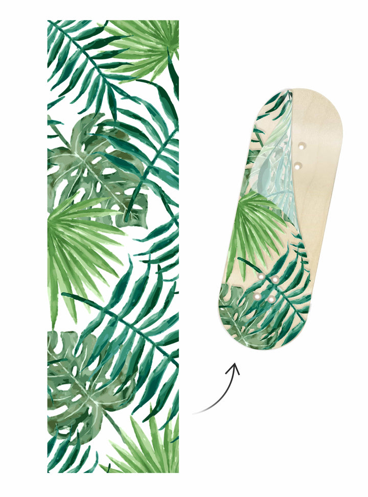 Teak Tuning Limited Edition "Transparent Forest" Deck Graphic Wrap (Transparent Background) - 35mm x 110mm