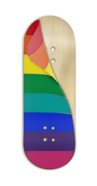 Teak Tuning Pride Rainbow Fingerboard Deck Wrap Set - Includes 8 ColorBlock Wraps - 35mm x 110mm Each