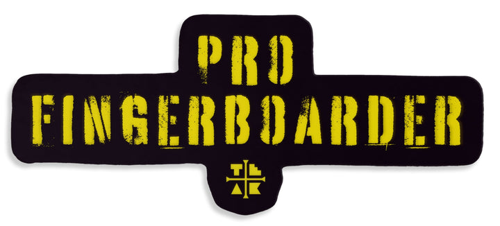 Teak Tuning "Pro-Fingerboarder" Premium Vinyl Sticker - Die Cut 3" x 1"