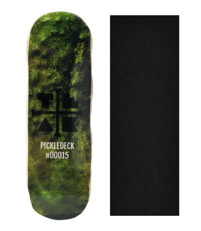 Teak Tuning Heat Transfer Graphic Wooden Fingerboard Deck, "Pickled" - 32mm x 97mm *LIMITED EDITION*